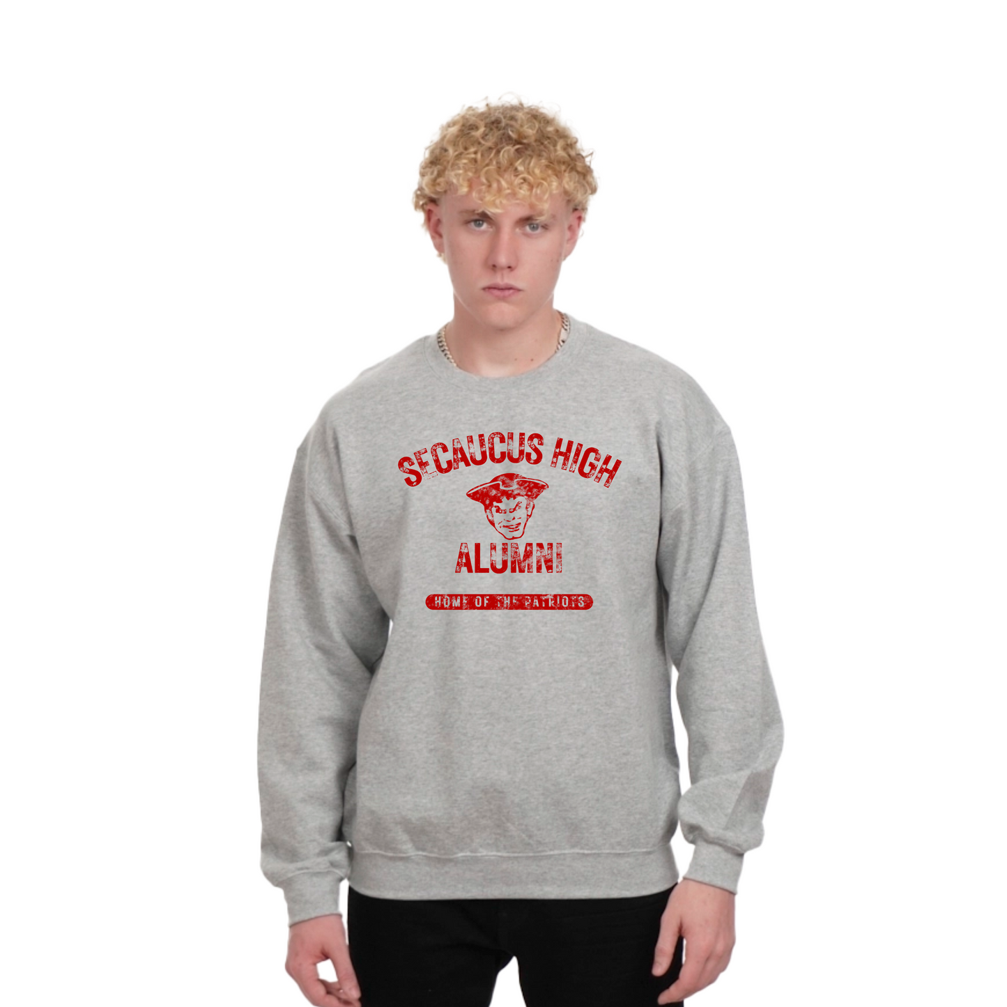 Alumni Gray Crewneck Sweatshirt : Vintage Style