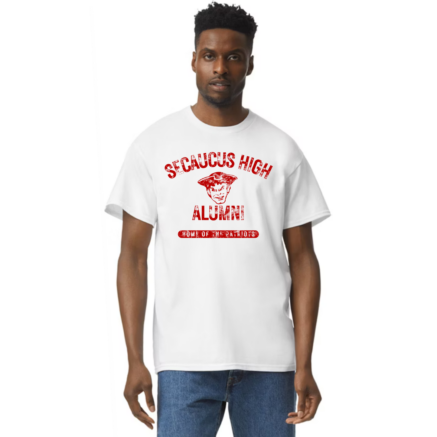 Alumni White Short Sleeved Shirt : Vintage Style
