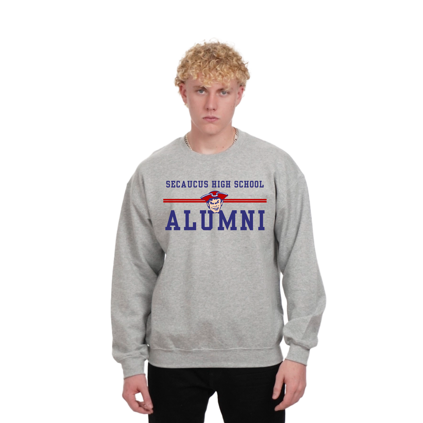 Alumni Gray Crewneck Sweatshirt : Modern Style
