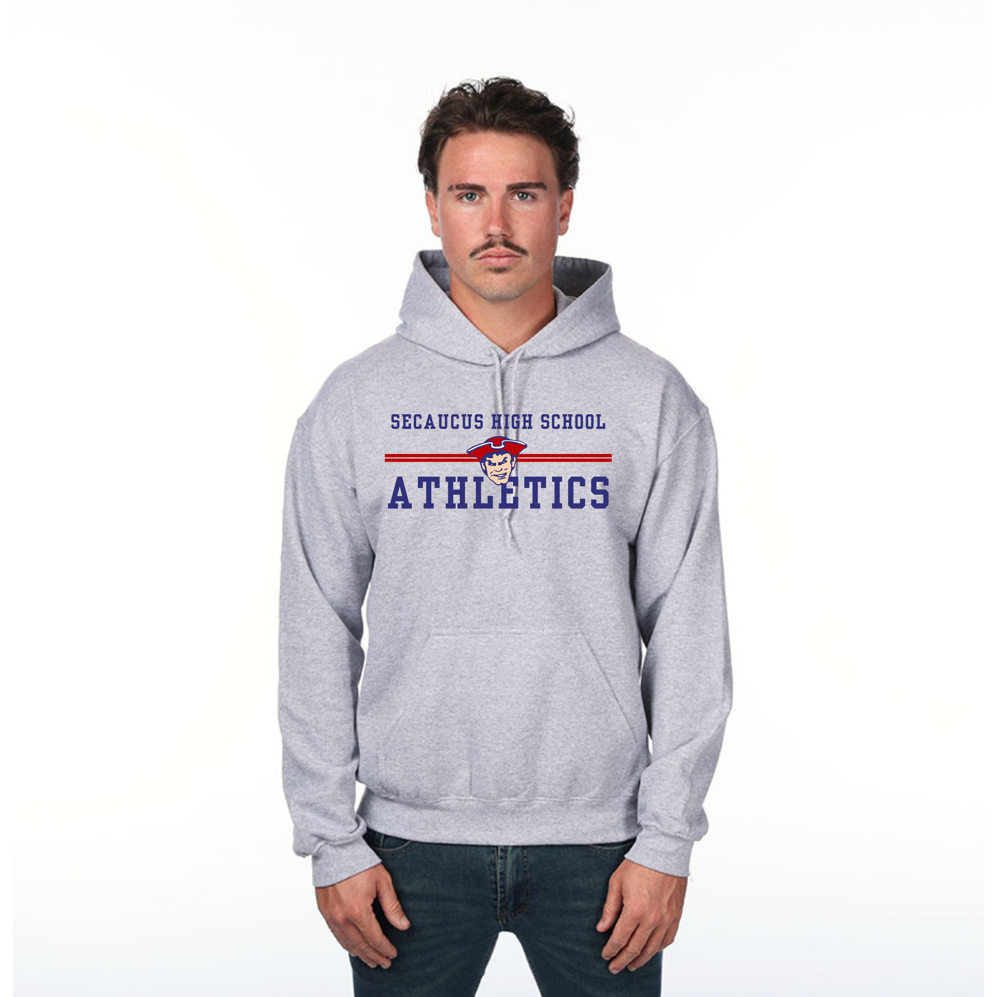 Athletics Gray Hooded Sweatshirt : Modern Style