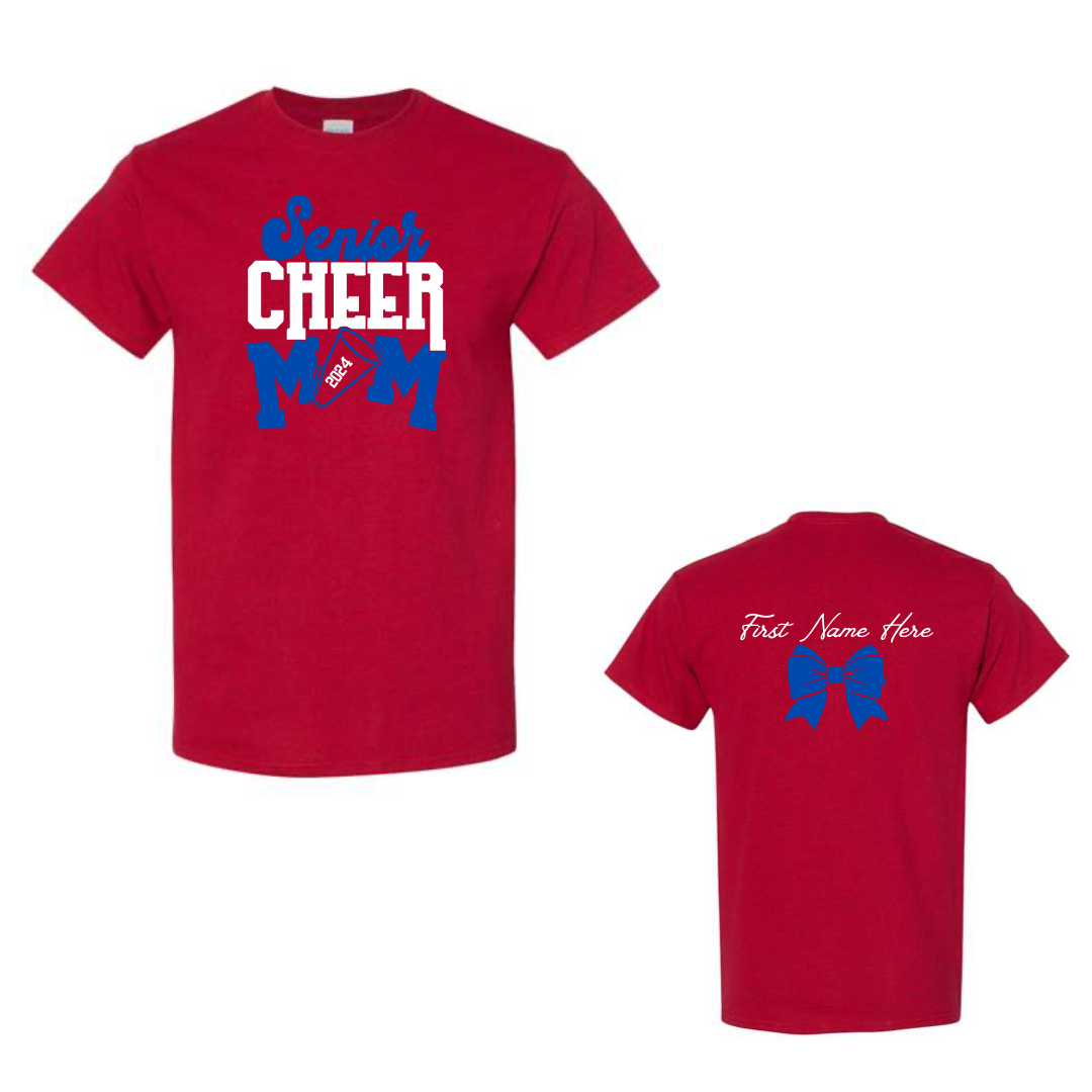 Secaucus High School Cheer Team : Cheer Mom With Sparkles Softstyle® T-Shirt Customized