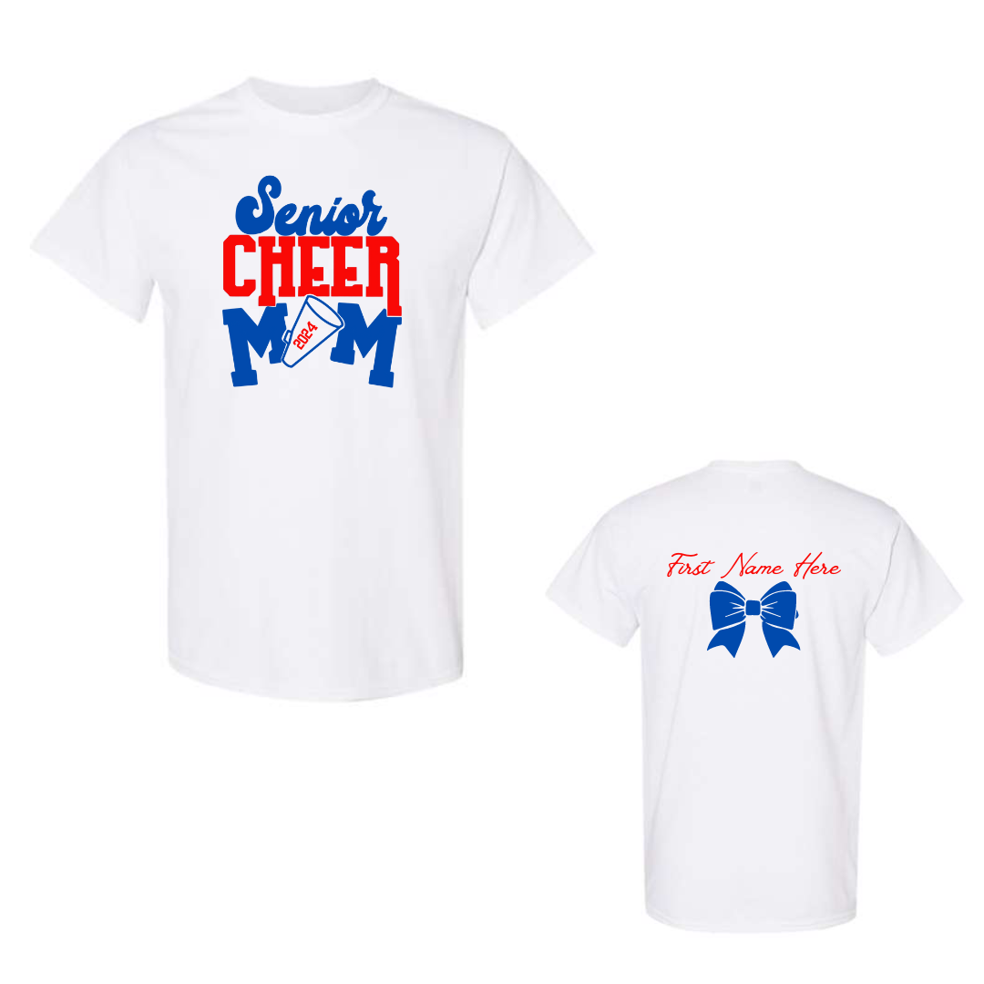 Secaucus High School Cheer Team : Cheer Mom With Sparkles Softstyle® T-Shirt Customized