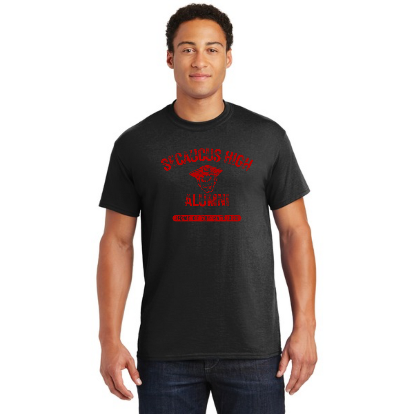 Alumni Black Short Sleeved Shirt : Vintage Style