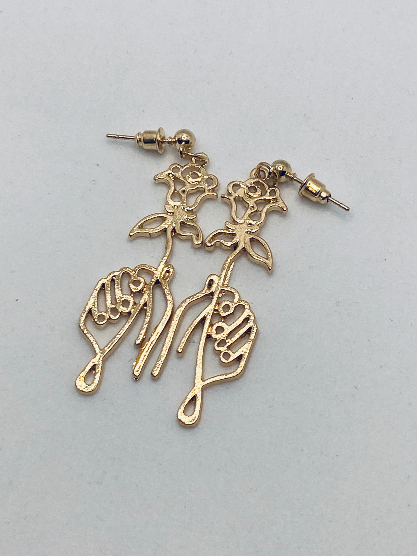 Rose Hand Earring