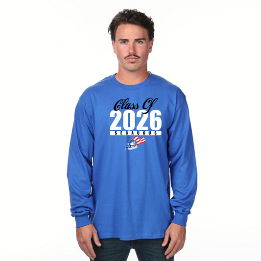 Royal Blue Unisex Long Sleeved T-Shirt