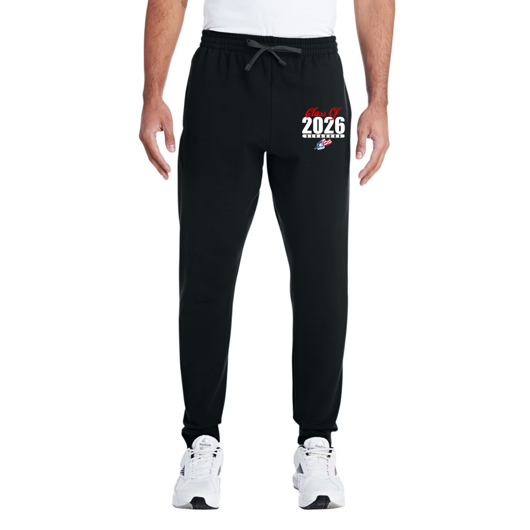 Black Unisex Fleece Joggers with Pockets