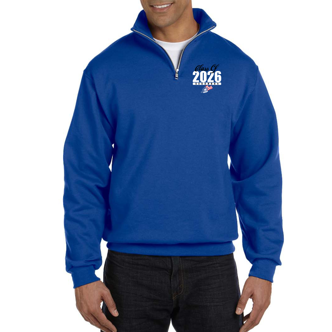 Royal Blue Unisex Quarter-Zip Sweatshirt