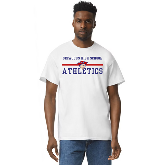 Athletics White Short Sleeved Shirt : Modern Style