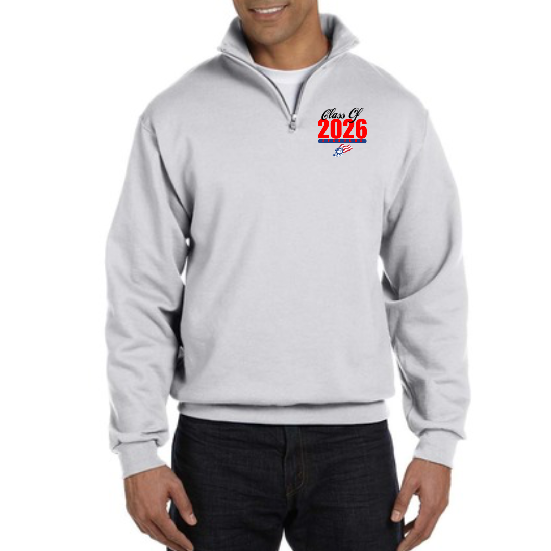 Ash Gray Unisex Quarter-Zip Sweatshirt