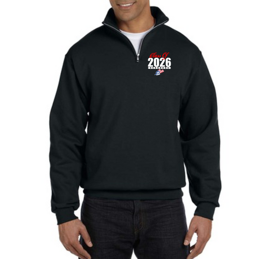 Black Unisex Quarter-Zip Sweatshirt