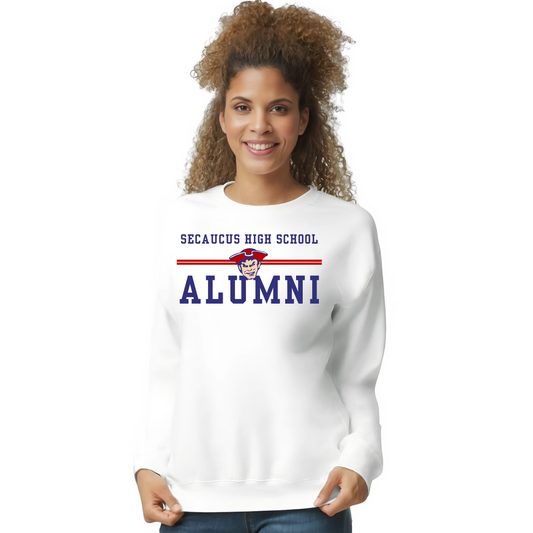 Alumni White Crewneck Sweatshirt : Modern Style