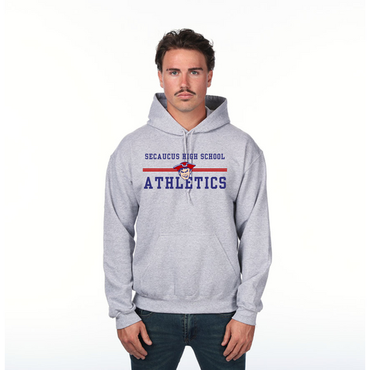 Athletics Gray Hooded Sweatshirt : Modern Style