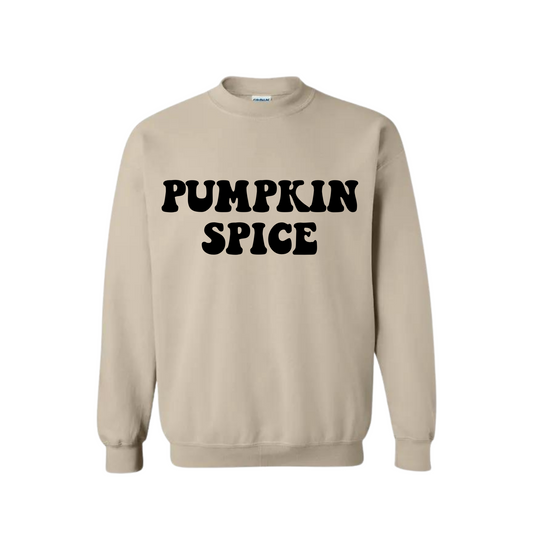 Pumpkin Spice Crewneck Tan & Black