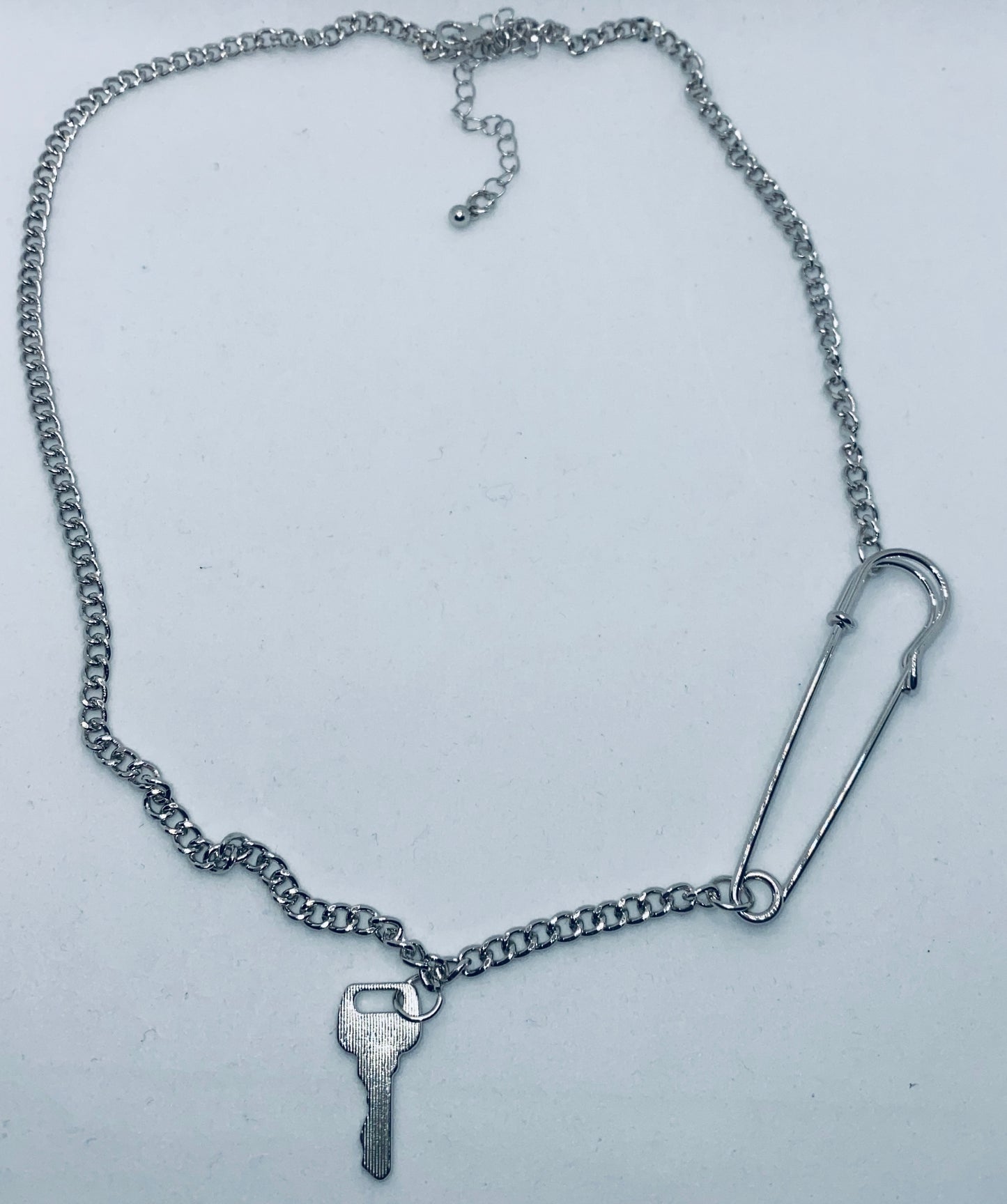 Key & Pin Necklace