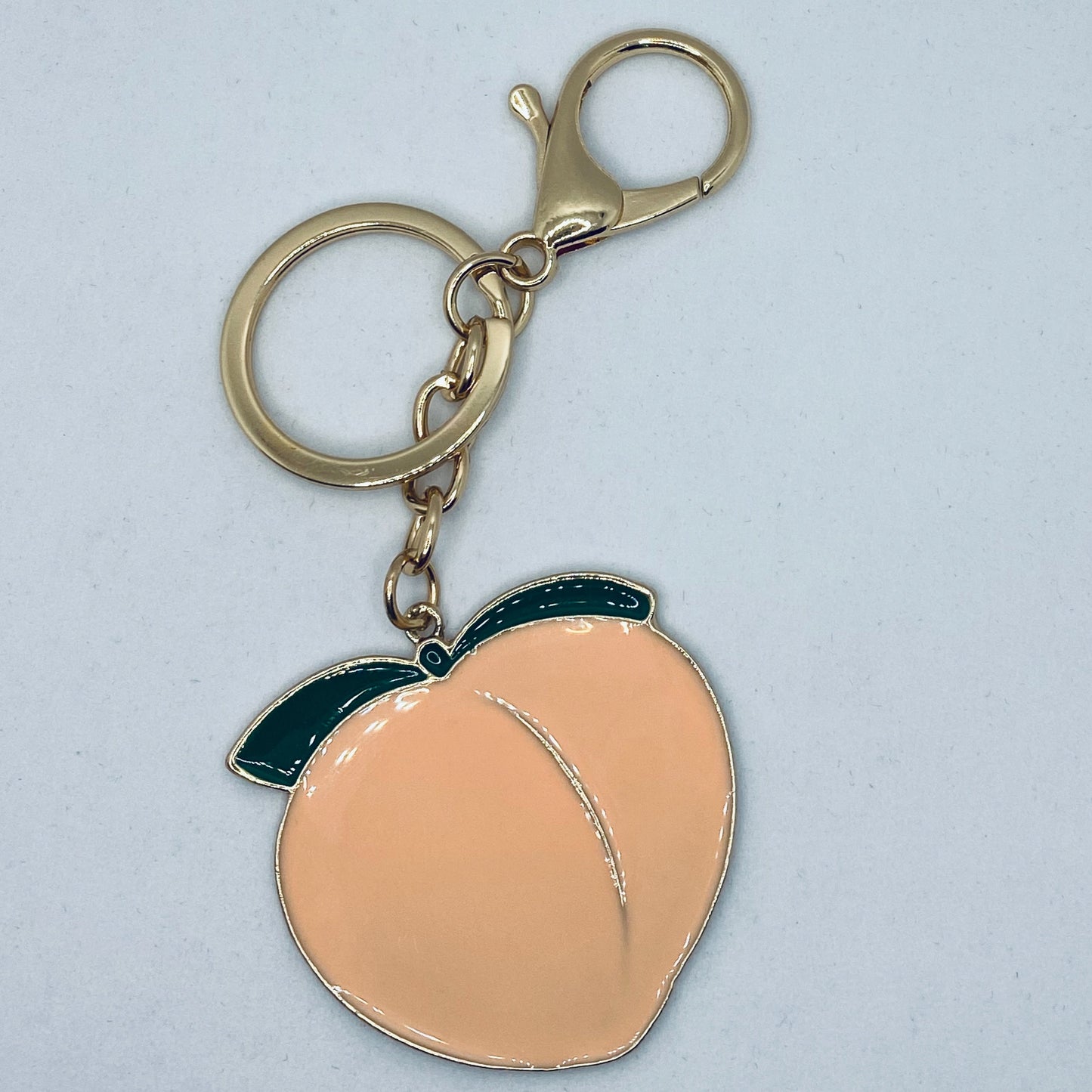 Peach Booty Key Chain